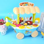 КУХНЕНСКА КОЛИЧКА БАРБEКЮ ЗВУК/СВЕТИ синя