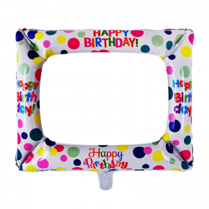 Балон Фоторамка „Happy Birthday“