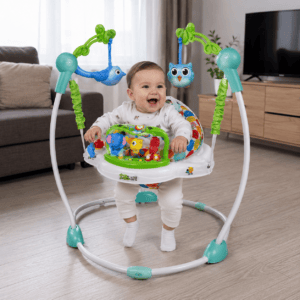 Бебешко бънджи на стойка Tiibaby – музика и светлини