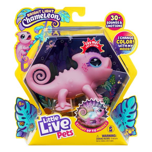 MOOSE Little Live Pets – Розов интерактивен хамелеон Съни - Image 3