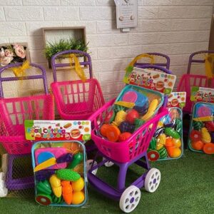 Промо пакет Детска пазарска количка + плодове за нарязване