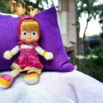 Мека кукла "Маша"с мелодия на Бълграски език 28 см