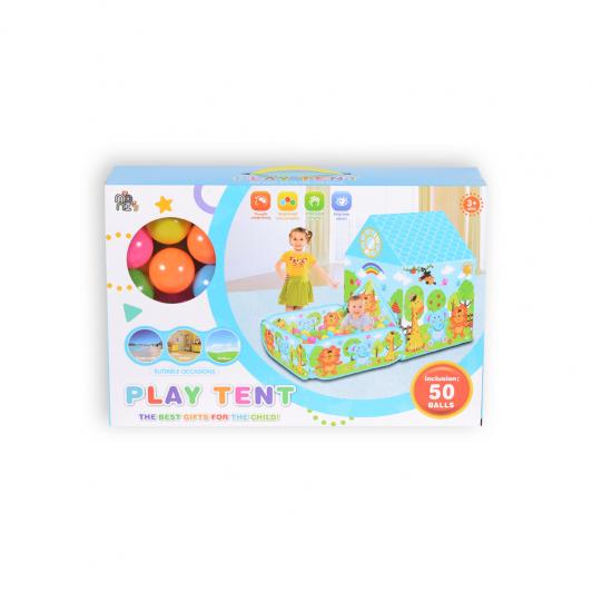 Палатка къща с басейн за игра с 50 бр топки - Image 2