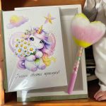 Бележник Еднорог с плюшен химикал