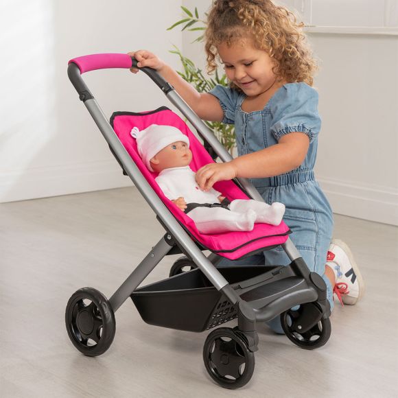 CHICCO Количка за кукли 3в1 розова – перфектната играчка за всяка малка дама CHICCO Количка за кукли 3-в-1 розова е иновативна, стилна и многофункционална количка, създадена да направи всяка детска игра незабравима. С нейния мултифункционален дизайн тя е не просто играчка, а вдъхновение за безкрайни приключения. Какво представлява CHICCO Количка за кукли 3в1 розова ? CHICCO Количка за кукли 3в1 розова  е проектирана да осигури на децата разнообразие от възможности за игра. Ето какво я прави специална: Мултифункционалност: Лесно се трансформира в люлка, класическа количка и количка с лице напред. Регулируема височина: Дръжката може да се настройва от 50.5 см до 65 см, което я прави удобна за деца от различни възрасти. Подходяща за кукли: Може да побере кукли до 43 см (куклата не е включена). Компактни размери: 65 см x 38 см x 52 см – идеална за носене и съхранение. Защо да изберете CHICCO Количка за кукли 3-в-1 розова? Модерен и практичен дизайн: С розовия си цвят и изискан вид, количката впечатлява всяко дете. Мултифункционалност: Позволява различни сценарии на игра – люлка, разходка или динамична количка с лице напред. Удобство за децата: Лека, лесна за бутане и управление, проектирана за малките ръчички. Насърчава креативността и емпатията: Подпомага ролевите игри и развива социални умения. Качество от CHICCO: Марката е символ на безопасност и дълготрайност. Ползи от CHICCO Количка за кукли 3-в-1 розова Развиване на въображението: Децата могат да пресъздават сцени от ежедневието, като се грижат за своите „бебета“. Развитие на социални умения: Играта учи децата на отговорност и грижа. Лесно управление: Леката конструкция и регулируемата височина правят количката удобна за малките. Отзиви от доволни клиенти ⭐⭐⭐⭐⭐ Мария Иванова, гр. София: „Дъщеря ми е очарована от тази количка! Много е удобна и красива.“ ⭐⭐⭐⭐ Иван Георгиев, гр. Варна: „CHICCO никога не разочарова. Тази количка е идеална за малките игри на нашето дете.“ ⭐⭐⭐⭐⭐ Силвия Димитрова, с. Раковски: „Перфектен подарък за Коледа! Количката е качествена и многофункционална.“ Как да поръчате? Марка: CHICCO Баркод: 5050842403311 Телефон за връзка: 📞 0896944003 Последвайте ни във Facebook: 👉 Мама и Бебе Facebook страница Вижте още аксесоари и колички за кукли тук: 👉 Аксесоари за кукли 🎁 Подобрете игрите на вашето дете с CHICCO Количка за кукли 3-в-1 розова!