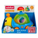 WINFUN Играчка за дърпане – музикален охлюв с топчета