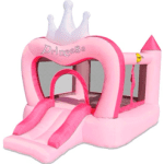 HAPPY HOP Батут Замък Princess с Пързалка