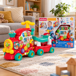 Влакче проходилка WinFun 4 в 1 с музика и активности