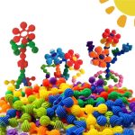 Конструктор снежинки Snowflake Bean Building Blocks