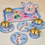Метален сервиз за чай Frozen за деца – Елза и Анна