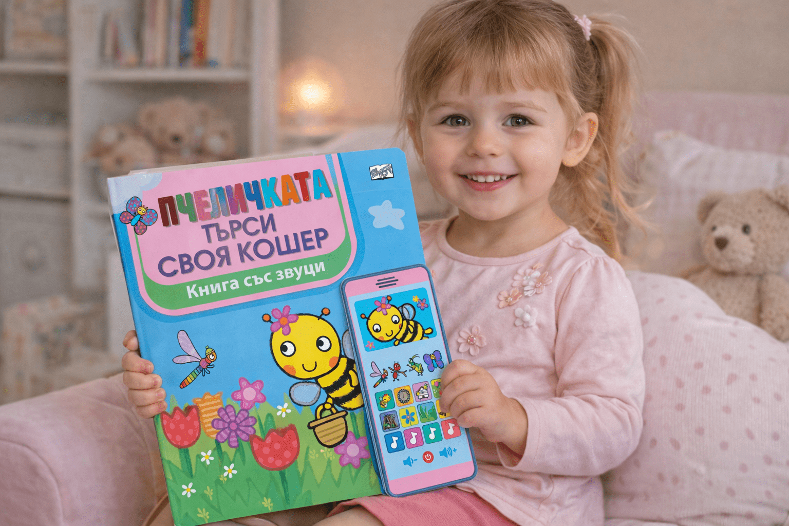 Пчеличката си търси кошер – книга със звуци и смартфон 1–4 г. - Image 3