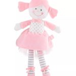 Плюшена бебешка кукла 33 см розова Amek Toys