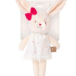 Плюшено бебешко зайче с рокля Amek Toys – 25 см