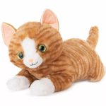 Плюшено легнало коте със звук 50 см Amek Toys