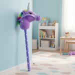 Конче на пръчка 60 см – плюшено Hobby Horse със звук