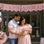 Банер Добре Дошъл / Добре Дошла за бебешко парти