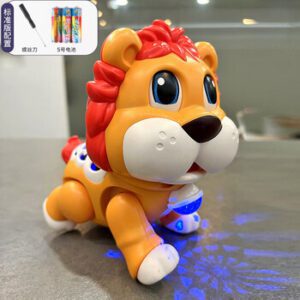 Ходеща Интерактивна Играчка Лъв с LED Светлини и Музика
