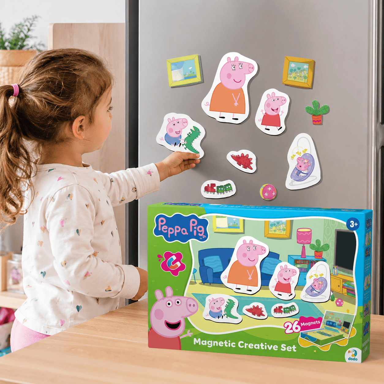 Peppa Pig Магнитна дъска с 26 магнитни елемента Dodo - Image 3