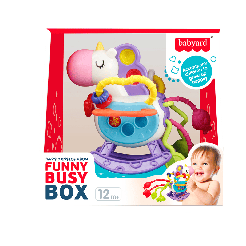 Сензорна играчка Еднорог 6 в 1 за бебе Montessori - Image 4