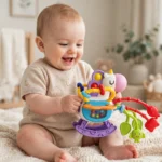 Сензорна играчка Еднорог 6 в 1 за бебе Montessori
