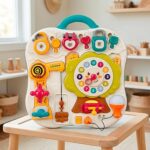 Монтесори Busy Board – Сензорен панел за бебе