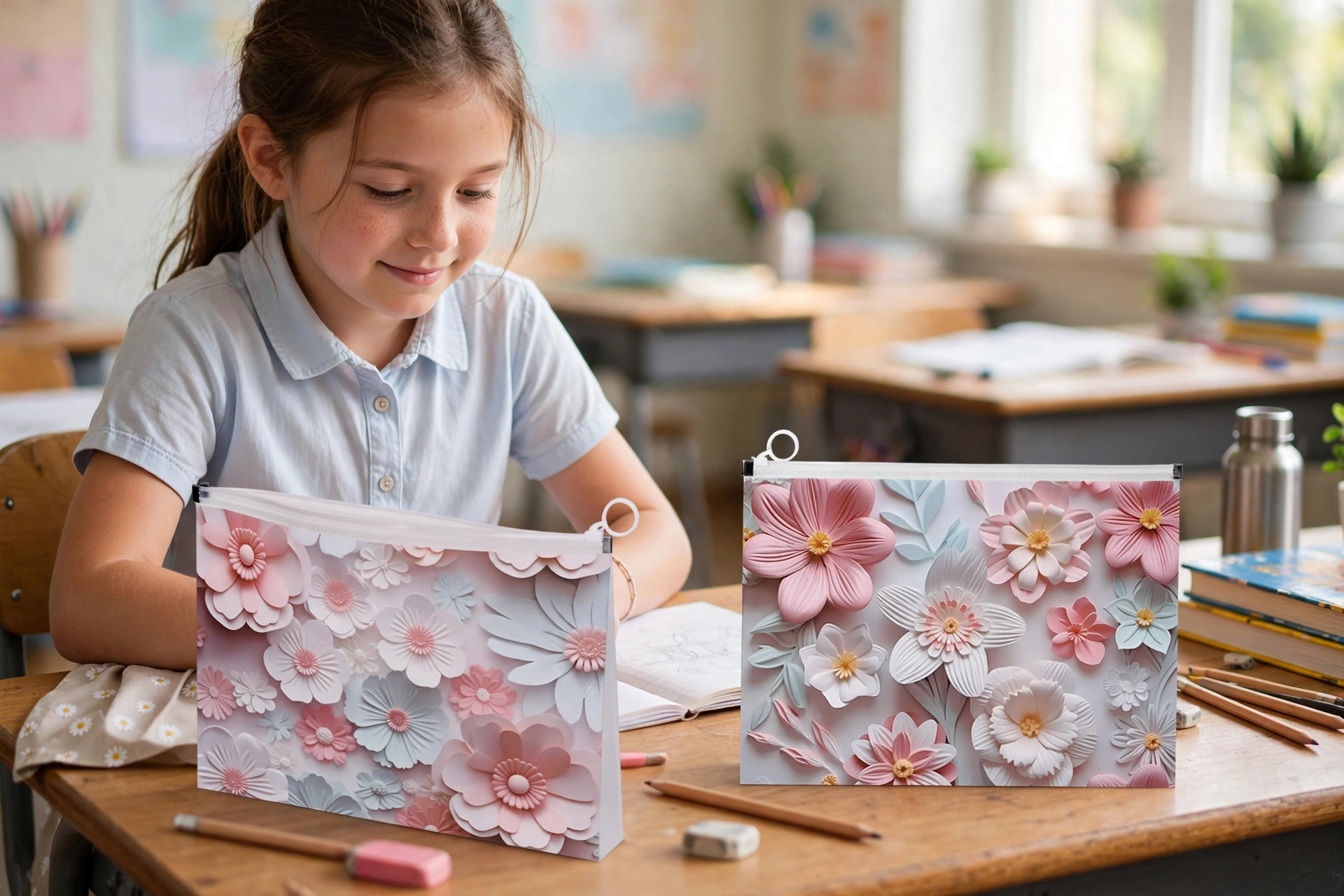 Папка A4+ с Цип за Документи и Учебни Материали Подредената ученическа раница започва с правилната папка Папка A4+ с Цип за Документи и Учебни Материали е практичен ученически аксесоар, който помага всички важни листове, тетрадки, учебни материали и документи да останат добре организирани и защитени. Изработена от здрав PVC материал с удобен цип, тя предпазва съдържанието от прегъване, замърсяване и намокряне. В началото на всяка учебна година много учители препоръчват учебните материали да бъдат добре подредени, за да може детето лесно да намира необходимите листове и домашни работи. Именно затова Папка A4+ с Цип за Документи и Учебни Материали е чудесен помощник както за учениците, така и за родителите. Красивите флорални десени превръщат папката не само в полезен, но и в стилен ученически аксесоар, който децата с удоволствие носят всеки ден. Защо да изберете Папка A4+ с Цип за Документи и Учебни Материали? Всеки родител знае колко лесно могат да се изгубят работни листове, контролни, рисунки или важни бележки. С помощта на Папка A4+ с Цип за Документи и Учебни Материали всичко остава прибрано на едно сигурно място. Тя е подходяща за: учебни материали; тетрадки; документи; домашни работи; проекти; рисунки; цветни листове; папки за детска градина; училищни документи; офис документи. Здравият цип предотвратява изпадането на листовете, а размерът A4+ позволява лесно съхранение дори на по-обемни материали. Ползи за детето и родителя Папка A4+ с Цип за Документи и Учебни Материали учи децата на ред и организираност още от ранна възраст. Когато всяко нещо има своето място, ученикът по-лесно се ориентира и става по-самостоятелен. За родителите това означава: по-малко изгубени листове; по-подредена ученическа раница; лесно пренасяне на документи; защита на домашните работи; спокойствие, че всичко необходимо е на едно място. Това е чудесен избор за подготовката за 15 септември, когато всяко семейство подготвя ученика за успешна нова учебна година. Подходящ подарък Макар да не е играчка, Папка A4+ с Цип за Документи и Учебни Материали е практичен и полезен подарък за: първия учебен ден; 15 септември; рожден ден; награда за добър успех; изненада за ученик; подготовка за новата учебна година. Технически характеристики Продукт: Папка A4+ с Цип за Документи и Учебни Материали Размер: 33 × 25 × 3 см Материал: PVC Формат: A4+ Закопчаване: Цип Десени: 4 красиви флорални десена (изпращат се на случаен принцип) Каталожен номер: 59081 Минимално количество за поръчка: 5 броя Защо да поръчате от Онлайн магазин Мама&Бебе? В Онлайн магазин Мама&Бебе ще откриете богато разнообразие от детски играчки, ученически принадлежности, образователни комплекти, творчески материали и практични аксесоари за училище. Ние подбираме продукти, които улесняват ежедневието на родителите и помагат на децата да бъдат по-организирани и уверени. Не забравяйте – играчките не правят децата ни по-послушни, но им дават пространство да бъдат себе си, да учат, да творят и да се развиват. Същото важи и за добре подбраните ученически принадлежности – те създават навици за ред, самостоятелност и отговорност. 👇 Добавете Папка A4+ с Цип за Документи и Учебни Материали в количката още днес и направете подготовката за училище по-лесна и по-приятна! 📦 Повече за условията на доставка с Еконт: https://www.econt.com 🌐 shopmamabebe.eu Facebook: https://www.facebook.com/mamaandbabystore Телефон за поръчки: 0896944003 Често задавани въпроси Подходяща ли е за тетрадки формат A4? Да. Форматът A4+ позволява удобно съхранение на тетрадки, листове и документи. Побира ли по-дебели учебни материали? Да, папката е достатъчно просторна за повече листове, проекти и учебни материали. Подходяща ли е за училище? Да. Това е отличен ученически аксесоар за ежедневна употреба. Как се изпращат десените? Десените са четири различни флорални варианта и се изпращат на случаен принцип. Отзиви от доволни клиенти ★★★★★ Мария Георгиева – гр. Пловдив „Поръчах Папка A4+ с Цип за Документи и Учебни Материали за дъщеря ми на 8 години. Учителката препоръча всичко да бъде организирано и тази папка се оказа чудесно решение.“ ★★★★★ Николай Димитров – гр. Варна „Много качествена папка за документи. Листовете вече не се мачкат в раницата. Отлична покупка за подготовката за 15 септември.“ ★★★★★ Елена Петрова – с. Труд „Красив флорален десен и здрав цип. Детето е много доволно и носи всички учебни материали подредени.“