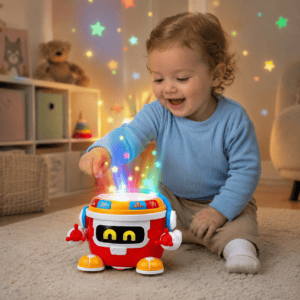 Музикален робот барабан Electric Robot – светлини и движение