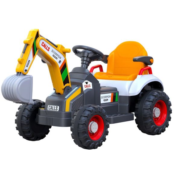 Детски акумулаторен трактор OCIE 12V с кофа – Жълт - Image 3