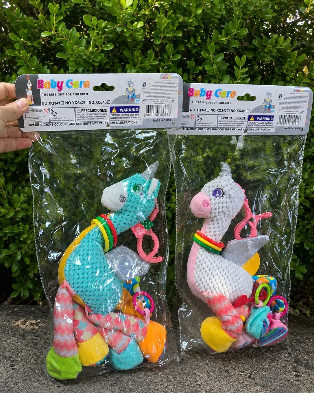 Бебешка играчка за количка Еднорог с дрънкалки - Image 4