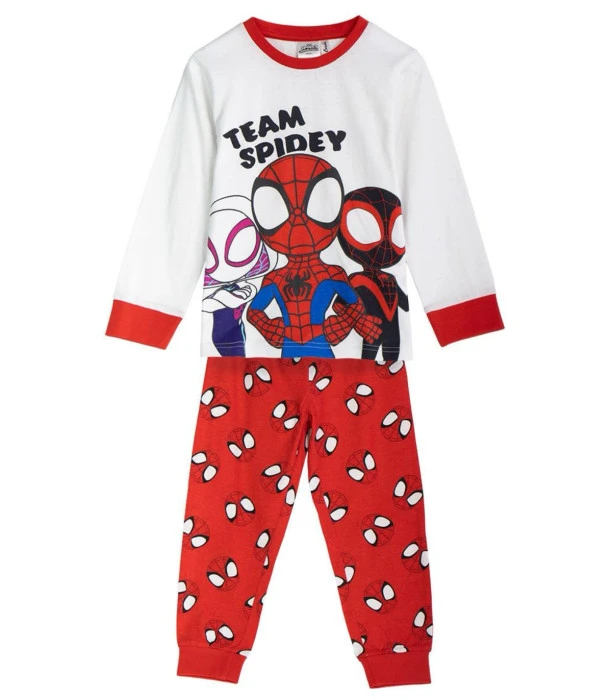 Пижама за момче Spiderman есенно-зимна 2–6 г. Cerda Пижама за момче Spiderman есенно-зимна 2–6 г. Cerda е практичен и красив комплект за малките почитатели на Спайдърмен. Моделът е с дълъг ръкав и дълъг панталон, което го прави подходящ за прохладните есенни вечери и зимните месеци. Дизайнът веднага печели вниманието на децата – върху горнището е изобразен Team Spidey, а червеният панталон е декориран с характерните маски на Спайдърмен. Така вечерното преобличане може да стане една идея по-приятно, особено за малчуганите, които обожават супергероите. Предлагат се отделни размери за 2, 3, 4, 5 и 6 години, което улеснява избора според възрастта на детето. Защо тази детска пижама Spiderman е чудесен избор? Една хубава детска пижама за момче трябва да бъде удобна за сън, практична за родителите и достатъчно любима на детето, за да я облича с желание. Именно тук дизайнът със Спайдърмен има голямо предимство. Пижама за момче Spiderman есенно-зимна 2–6 г. Cerda е подходяща както за ежедневните вечери у дома, така и за гостуване при баба и дядо, пътуване или пижамено парти. Тя е и практична идея за подарък за 2-годишно, 3-годишно, 4-годишно, 5-годишно или 6-годишно момче. Вместо поредната играчка получавате нещо необходимо, което същевременно носи радостта от любимия герой. Есенно-зимна пижама Спайдърмен за уютните вечери Комплектът се състои от горнище с дълъг ръкав и дълъг панталон. Маншетите на ръкавите и крачолите придават завършен вид на модела и са практичен детайл при детските дрехи за сън. Бяло, червено и ярките изображения на героите правят пижамата Spiderman за момче забележима и весела. А с наближаването на есента това е точно от онези покупки, които е добре да са готови предварително – за по-хладните вечери след детска градина, за уикендите вкъщи и за спокойния вечерен ритуал преди сън. Технически характеристики на детска пижама Спайдърмен Продукт: есенно-зимна детска пижама Дизайн: Spiderman / Спайдърмен – Team Spidey Комплект: горнище + панталон Горнище: дълъг ръкав Панталон: дълъг Размери: 2 г., 3 г., 4 г., 5 г., 6 г. Подходяща за: момчета Марка: Cerda Артикулен номер: 2900002295 Код: 67001 EAN: 8445484397451 Сезон: есен / зима Пижама Spiderman за момче – практичен подарък, който влиза в употреба Търсите подарък за момче със Спайдърмен, който няма да остане забравен след няколко дни? Пижамата е много добър вариант – практична покупка за родителя и вълнуваща изненада за детето. Може да я изберете за рожден ден, имен ден, начало на детската градина или просто изненада за малък фен на Спайдърмен. Понякога любимият герой е точно малката подробност, която кара детето само да поиска: „Искам тази пижама!“ отзиви за пижама Spiderman ★★★★★ Мария, гр. Пловдив – дете на 4 г. „Синът ми е голям фен на Спайдърмен и много се зарадва. Търсехме есенно-зимна пижама Spiderman за момче и дизайнът веднага го спечели.“ ★★★★★ Николета, с. Труд – дете на 5 г. „Много хубава идея за подарък за момче, което обича Спайдърмен. Хареса ни, че комплектът е с дълъг ръкав и дълъг панталон.“ ★★★★★ Десислава, гр. Стара Загора – дете на 3 г. „Взехме детската пижама Спайдърмен за есента. Детето най-много хареса героите и червения панталон.“ Често задавани въпроси За каква възраст е пижамата? Предлага се в размери за 2, 3, 4, 5 и 6 години. Подходяща ли е за есента? Да. Моделът е с дълги ръкави и дълъг панталон и е подходящ за есенно-зимния сезон. Какво включва комплектът? Горнище с дълъг ръкав и дълъг панталон. Подходяща ли е за подарък? Да. Особено добра идея е за момче, което харесва Spiderman, Спайдърмен и Team Spidey. Любимите герои на Marvel в един дизайн Върху горнището на пижамата за момче Spiderman са изобразени героите от Marvel – Team Spidey: класическият Spider-Man (Peter Parker), Miles Morales (Spin) и Ghost-Spider (Gwen Stacy). Тримата супергерои превръщат пижамата в истинска находка за малките почитатели на Marvel и приключенията на Спайдърмен. Червеният панталон допълва дизайна с повтарящи се маски на Spider-Man, а надписът Team Spidey завършва супергеройската визия. Това е модел, който детето няма да възприема просто като дреха за сън, а като своята Marvel пижама със Спайдърмен, Майлс Моралес и Гуен. Поръчайте от Мама&Бебе Открийте Пижама за момче Spiderman есенно-зимна 2–6 г. Cerda и още предложения за деца в Онлайн магазин Мама&Бебе. За въпроси и поръчки: 0896944003 Следвайте Мама&Бебе във Facebook. Благодарим Ви, че избирате Мама&Бебе за покупките на Вашите деца!