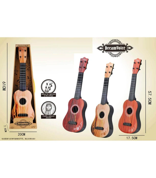Дървена детска китара 57,5 см – укулеле - Image 2