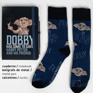 Тефтер Harry Potter Dobby с химикал и чорапи Cerda
