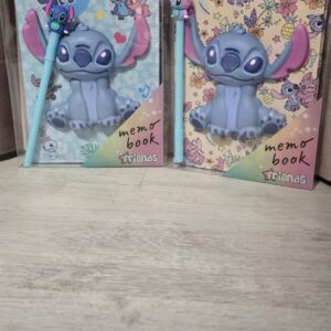 Тефтер Stitch със скуиши 3D фигурка и химикал