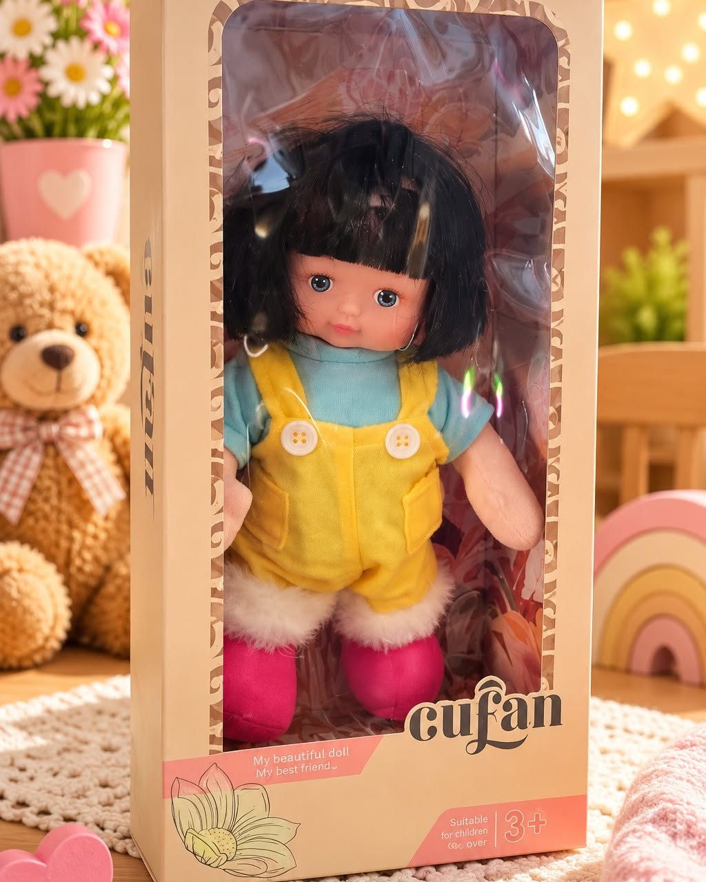 Музикална мека кукла Cufan с дрехи 30 см - Image 3