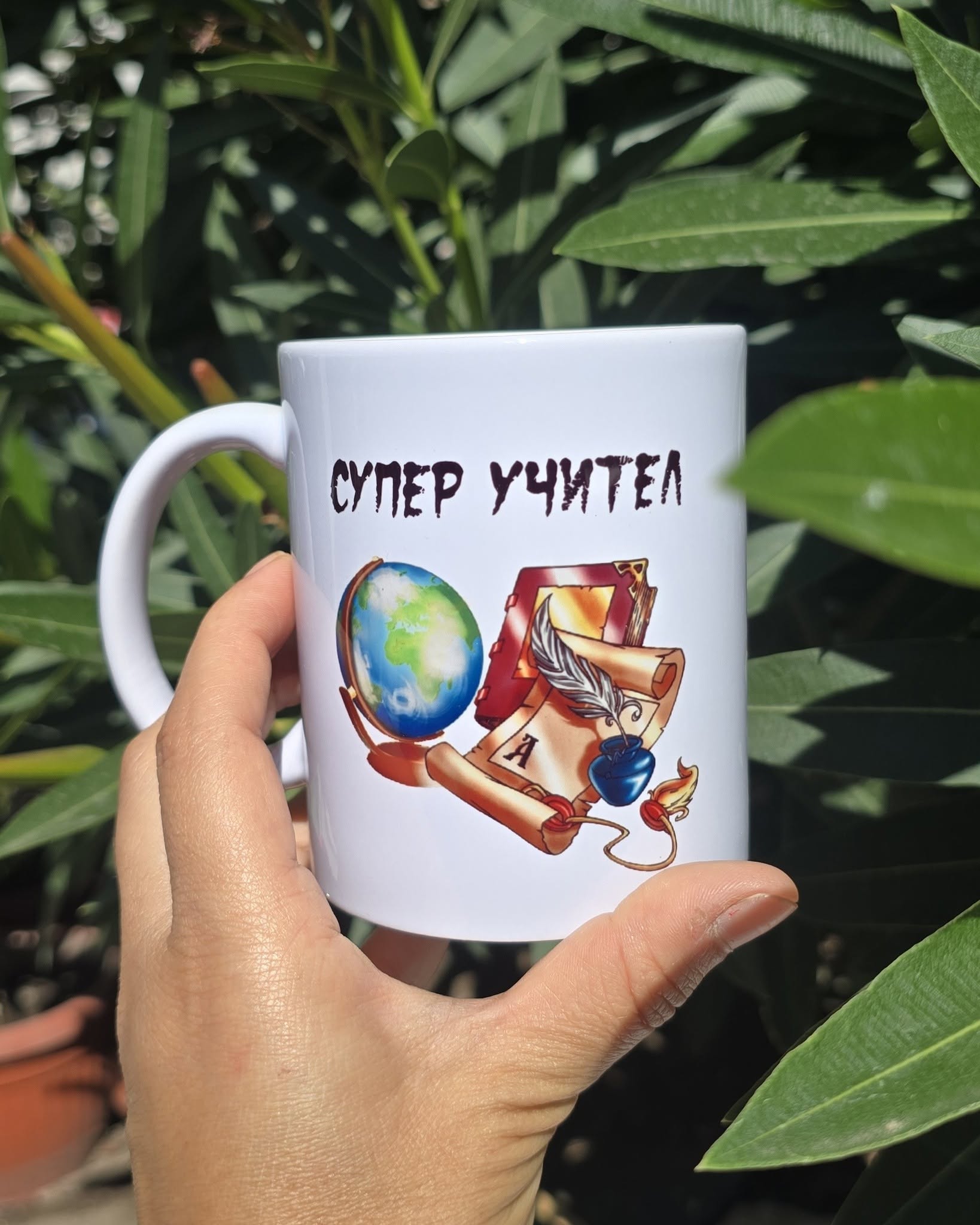 Подаръчен комплект Супер Учител с чаша и бележник - Image 2