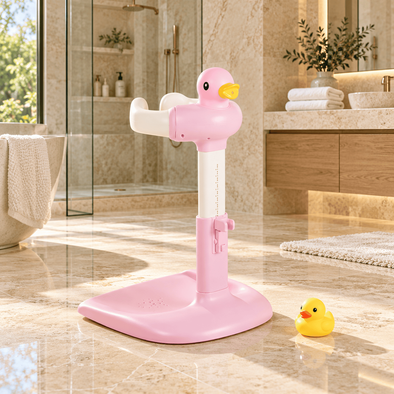Стойка за къпане на бебе Quack с пате – регулируема - Image 2