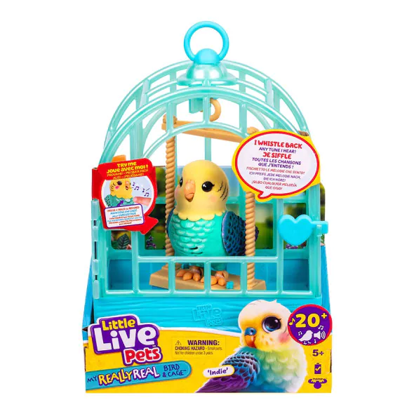 Интерактивно пиле в клетка Little Live Pets – Indie и Rosie