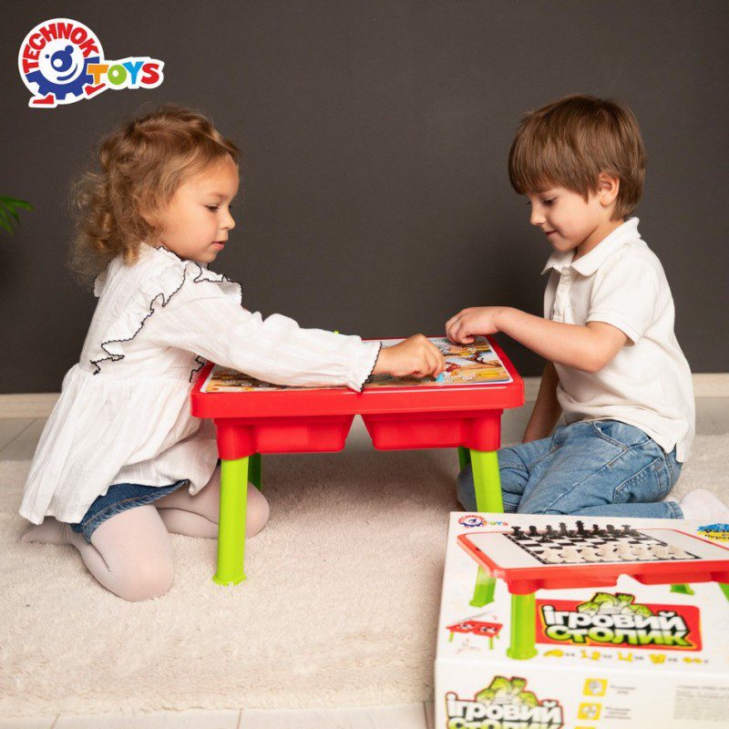 Детска маса за игри Technok Toys 7 в 1 с шах и табла - Image 4