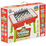 Детска маса за игри Technok Toys 7 в 1 с шах и табла