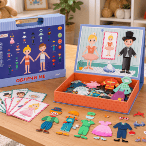 Магнитна книга Облечи ме – дрехи и професии Tini Toys