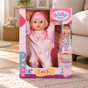 BABY born Емили 43 см – интерактивна кукла пълзи и се учи да ходи