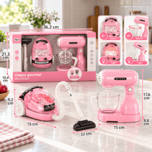 Детски миксер и прахосмукачка Happy Gourmet – комплект 2 в 1