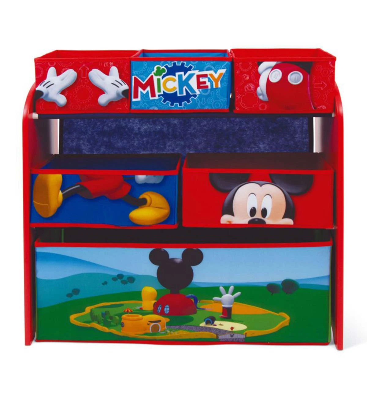 Детски органайзер за играчки с 6 кутии Мики Маус Arditex - Image 3