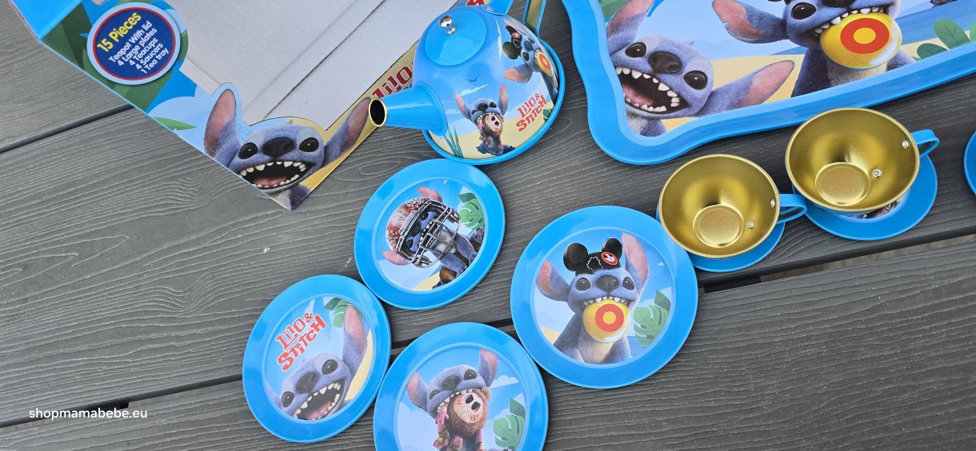 Детски алуминиев чаен сервиз Stitch 15 части - Image 3